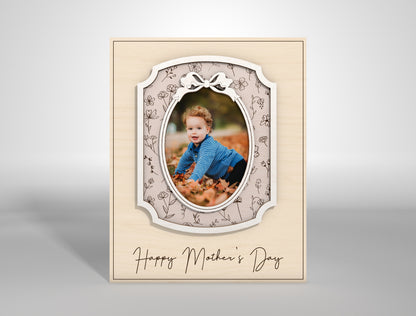I Love You Mom Custom Photo Frame SVG for LightBurn and xTool