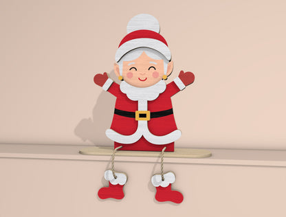Christmas Character Shelf Sitter Laser Cut File | Ready to Cut | Glowforge, xTool, LightBurn, etc. My Store