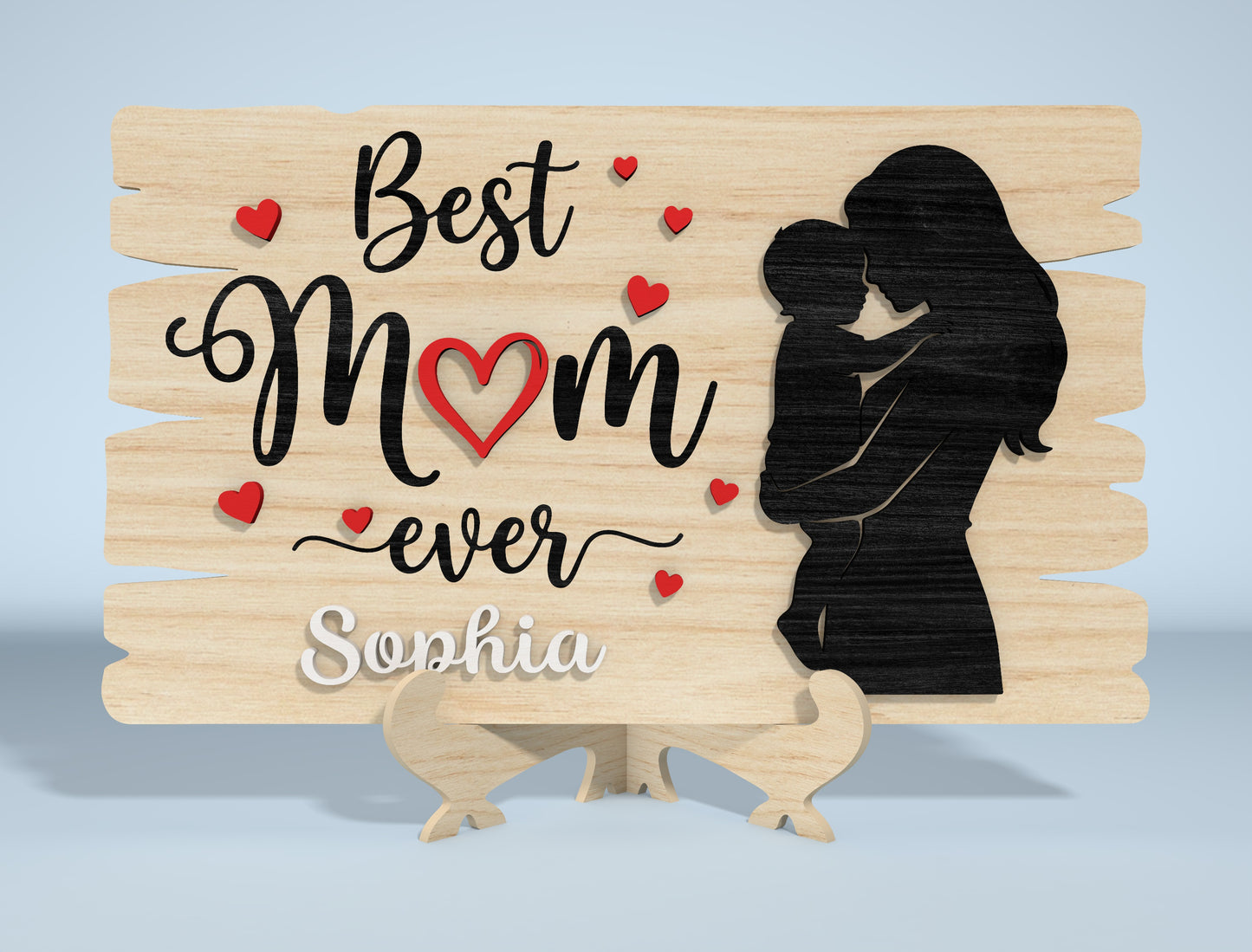 Mother's Day Quote Sign SVG Bundle Laser Cut File for Glowforge and xTool