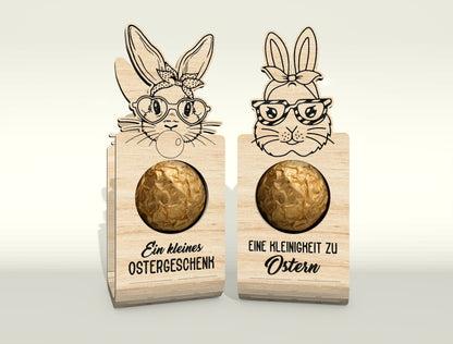 Easter Bunny Chocolate Holder SVG V2 Bundle 25 Designs for LightBurn