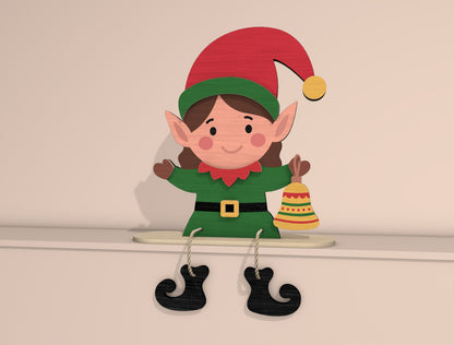 Christmas Character Shelf Sitter Laser Cut File | Ready to Cut | Glowforge, xTool, LightBurn, etc. My Store