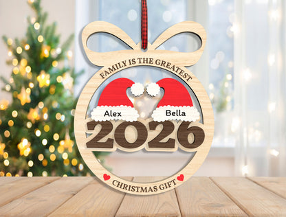 Family Is The Greatest Christmas Gift Ornament SVG Bundle 10