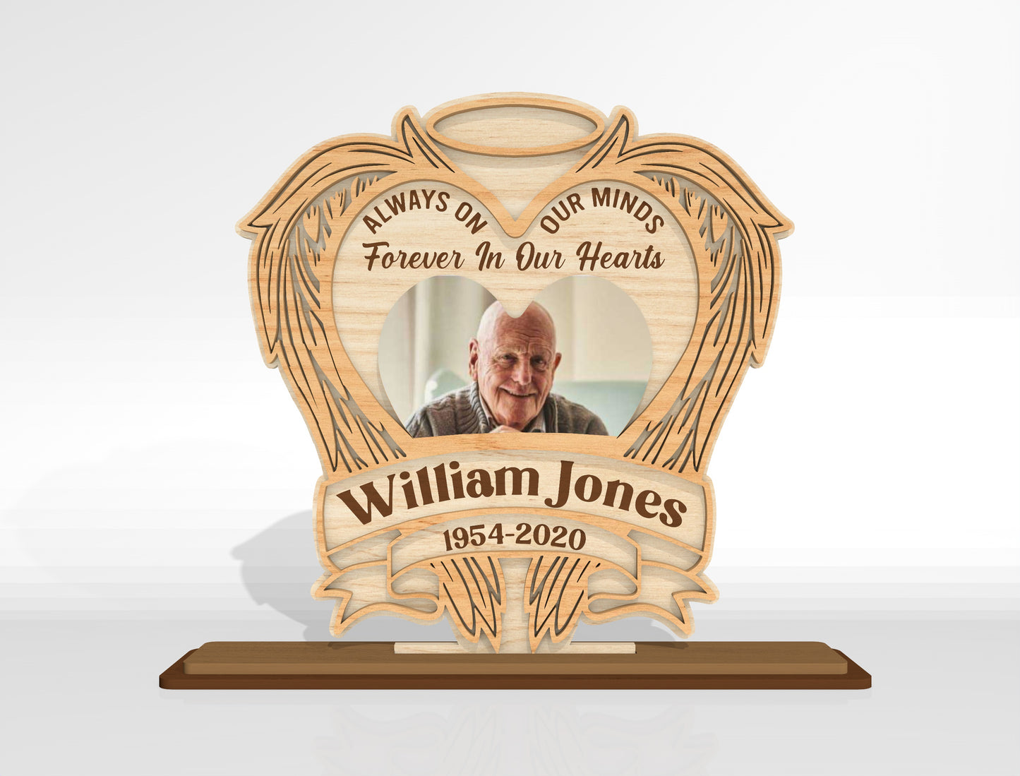 Memorial Photo Frame SVG Bundle for Glowforge, xTool, or LightBurn