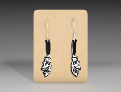 Halloween Horror Knife Earrings SVG Bundle 10 Designs for xTool LightBurn