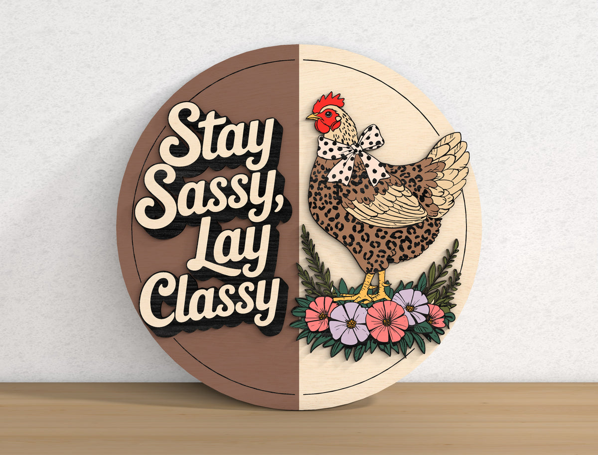 Funny Door Sign SVG Bundle 9 Layered Round Signs
