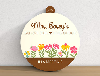Personalized Teacher Office Door Sign SVG Laser Cut File for xTool and Glowforge