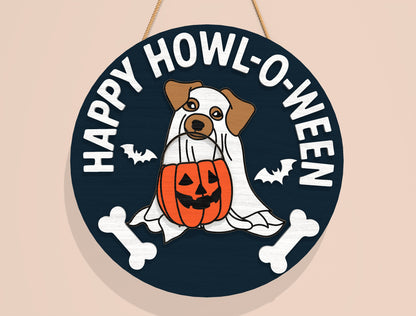 Happy Howl-O-Ween Dog SVG Bundle Laser Cut File | 12 Halloween Dog Designs | Funny Pet Decor | Glowforge, xTool, LightBurn, etc.
