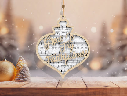 Christmas Hymn Ornament SVG Bundle Sheet Music Designs 10