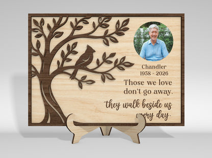 Memorial Tabletop Sign SVG Bundle Photo Frame Laser Cut File for LightBurn