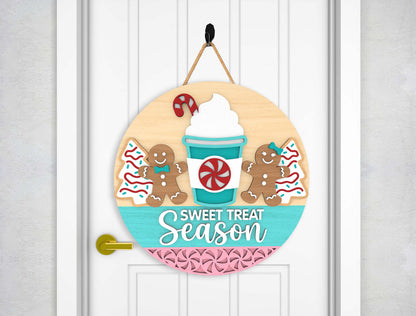 Christmas Door Hanger SVG Bundle Santa Reindeer Designs 10