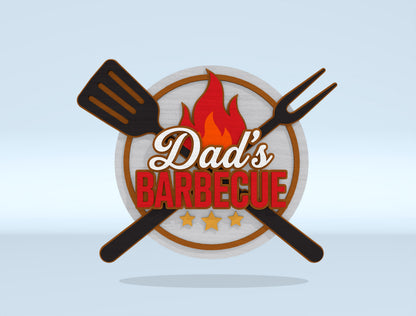 BBQ Grill Sign Bundle SVG Laser Cut File for xTool and Glowforge