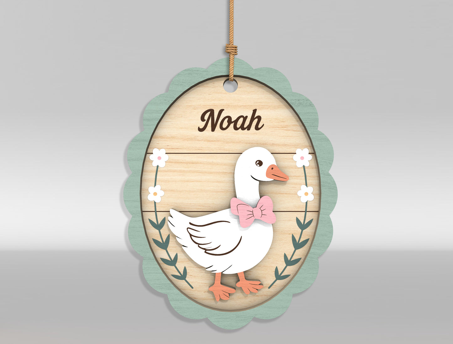 Easter Bunny Basket Tag SVG Bundle 18 Designs for Glowforge and xTool