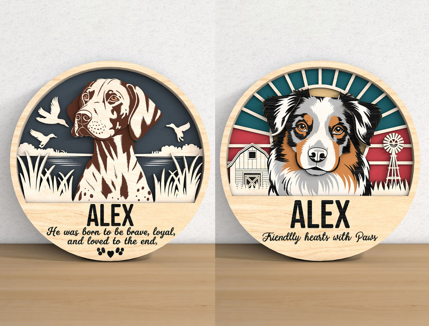 Dog Memorial Sign SVG Bundle for Glowforge, LightBurn, or xTool