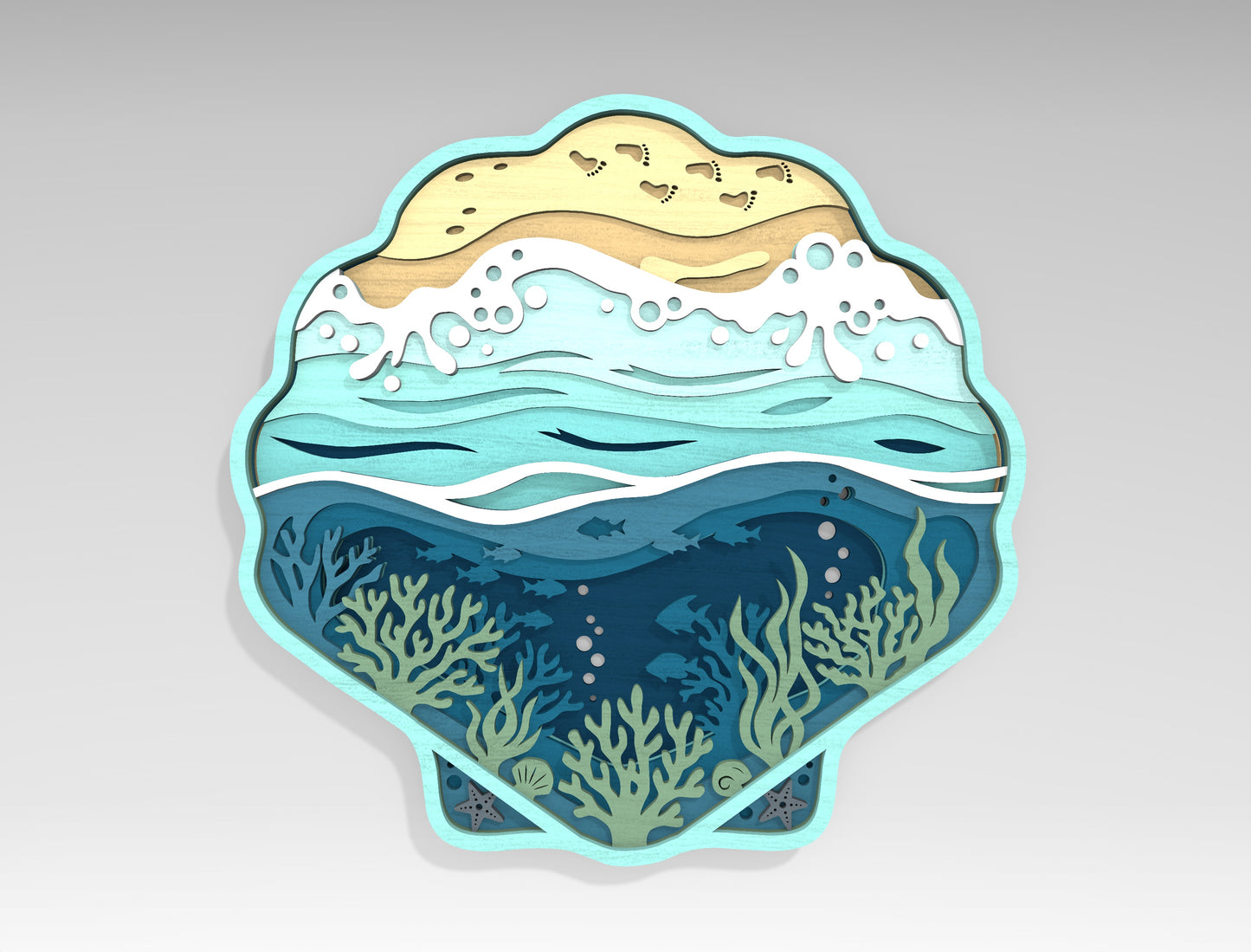Summer Multilayer SVG Bundle for Glowforge and xTool