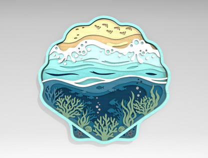 Summer Multilayer SVG Bundle for Glowforge and xTool