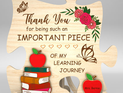 Teacher Appreciation Gift Sign SVG Bundle for Glowforge and xTool