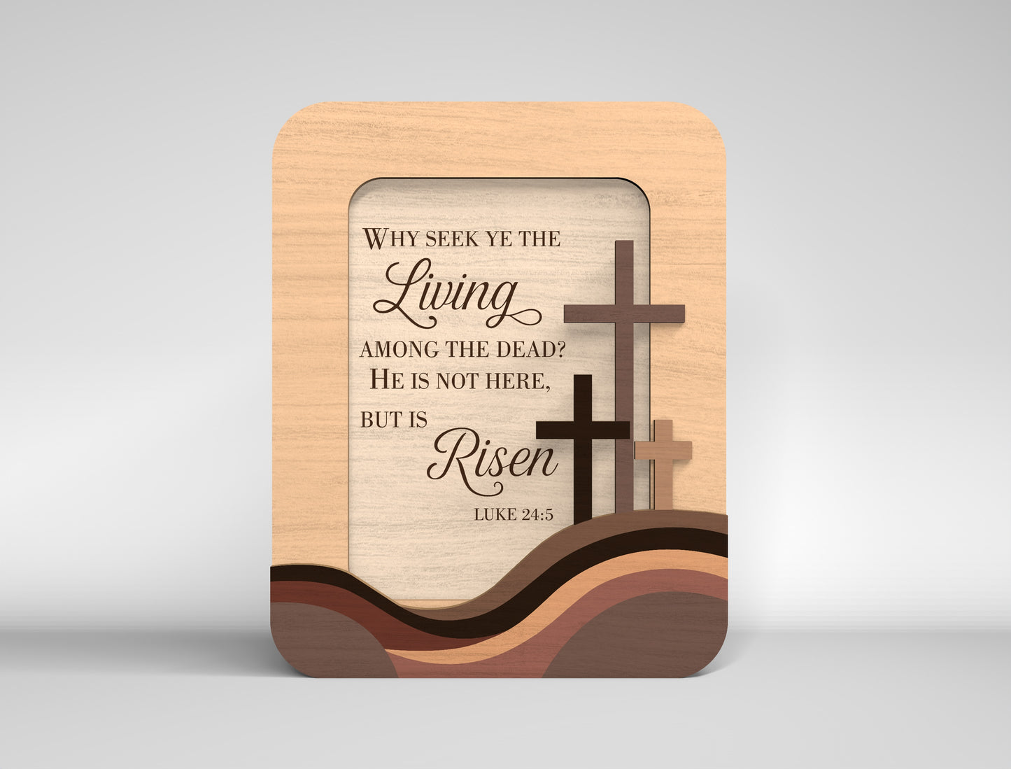 Bible Verse Cross Frames SVG 13 Layered Desk Decor for LightBurn and Glowforge