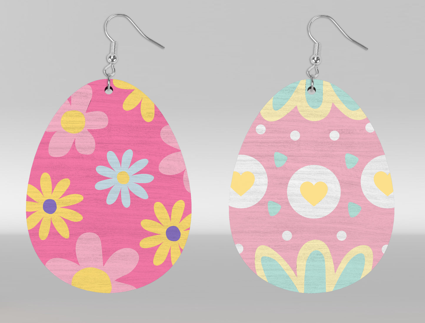 Cute Easter Bunny Egg Earrings SVG Bundle 16 Designs for LightBurn and xTool