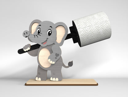 Safari Animal Toilet Roll Holder SVG Bundle for Glowforge and LightBurn