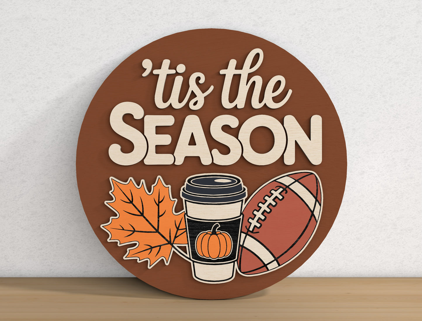 Happy Fall Yall Door Hanger SVG Bundle for Glowforge xTool LightBurn 9 Designs