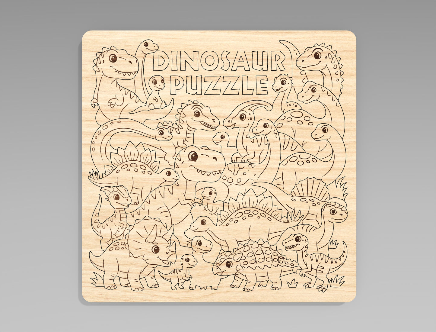 Animal Puzzle Board SVG Bundle for Glowforge xTool LightBurn Kids Educational Puzzle