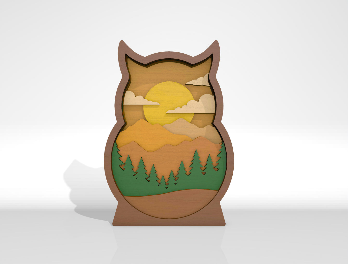 Multilayer Woodland Animal Scene SVG Bundle for xTool and Glowforge