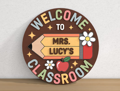 Teacher Door Sign Bundle SVG Classroom Decor for Glowforge Users