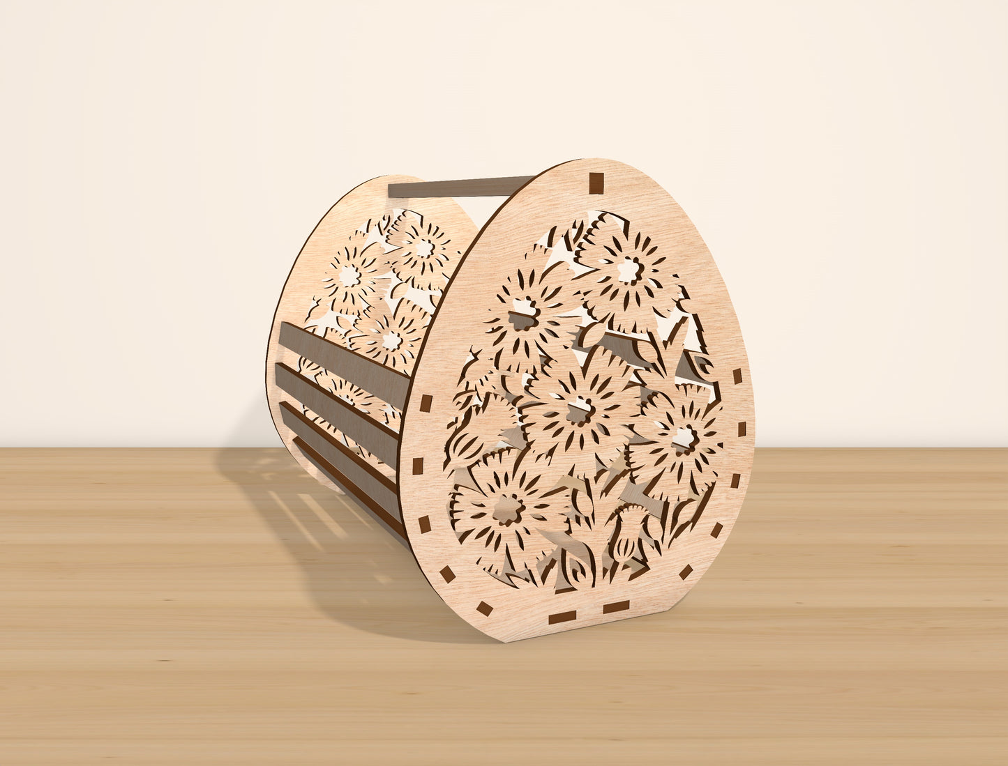 Easter Egg Basket Holder SVG Bundle Wooden Candy for Glowforge and xTool