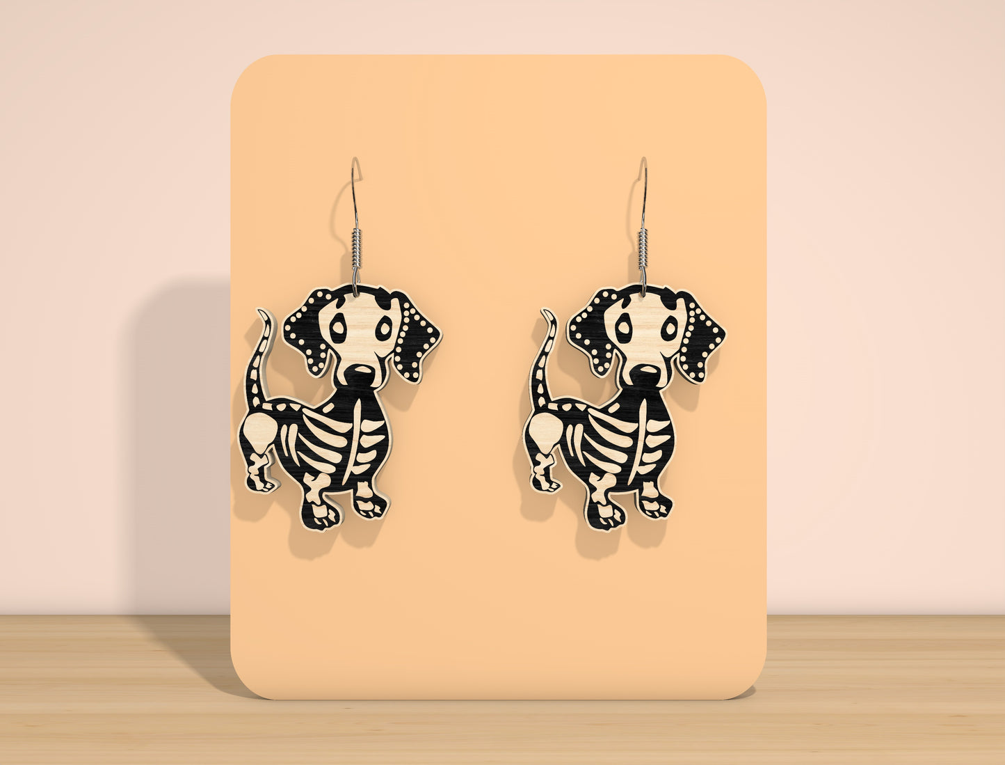 Halloween Skeleton Earrings SVG Bundle for Glowforge and xTool
