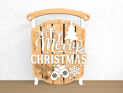 Christmas Rustic Door Hanger SVG Bundle Designs 10