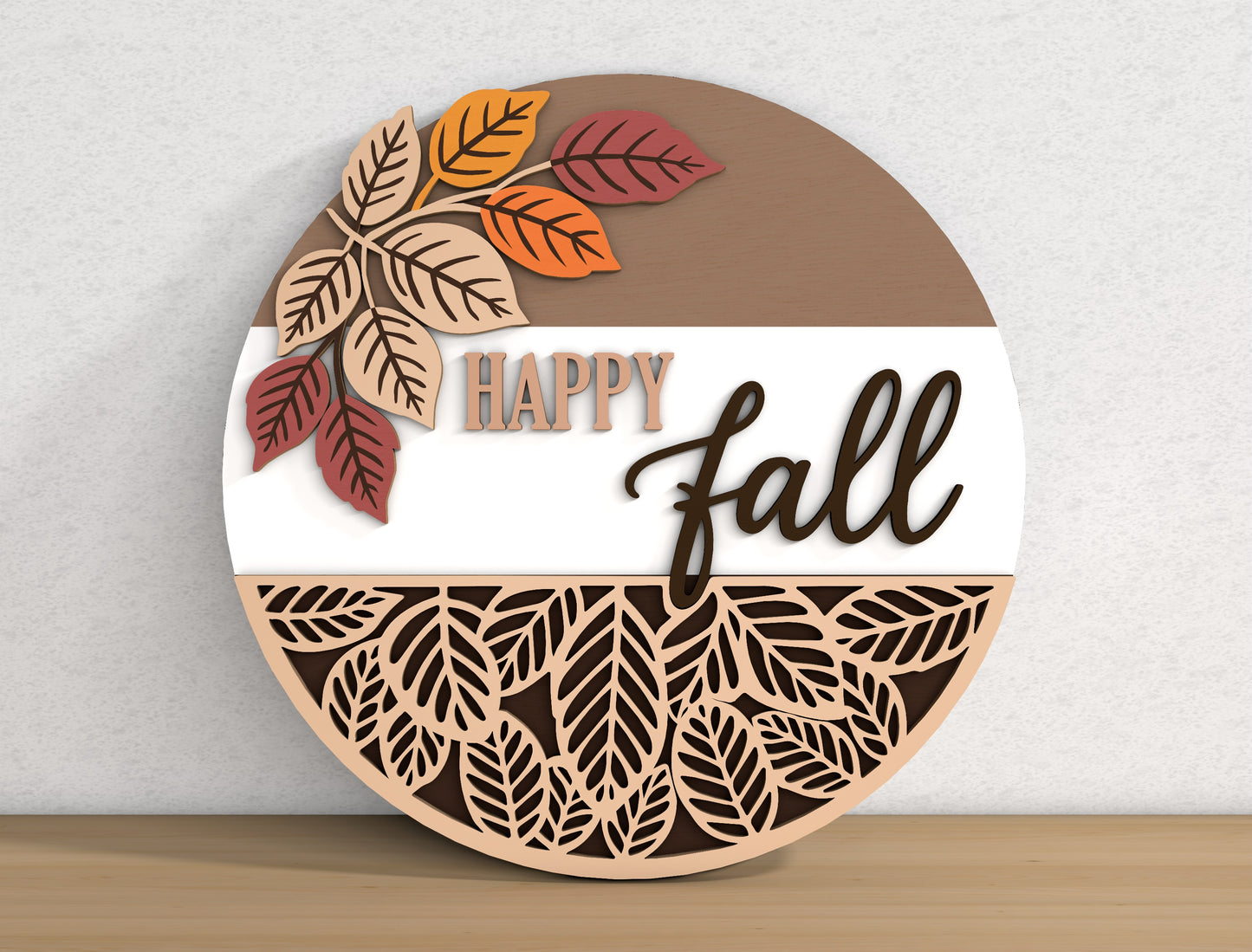 Fall Round Signs SVG Bundle for Glowforge xTool LightBurn | 10 Designs