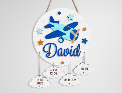 Woodland Baby Name Sign SVG File for Glowforge and xTool