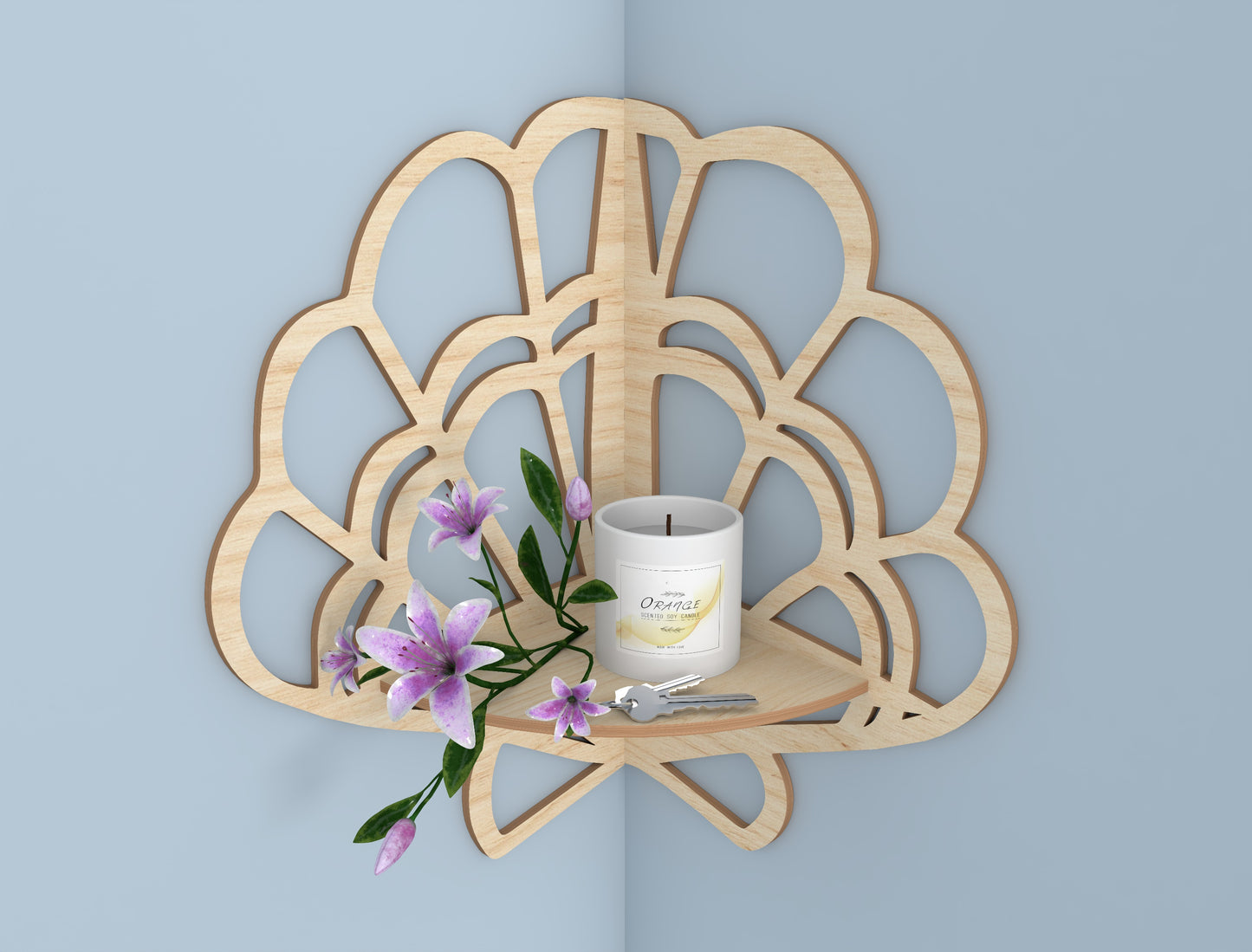 Butterfly Wall Shelf SVG Bundle for Glowforge and xTool