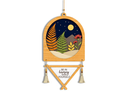 Forest Moon Mushroom Laser Cut SVG Bundle Nature Hanging Signs