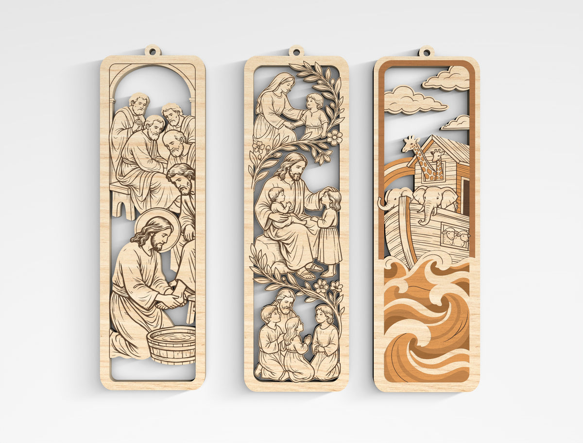 Christian Wooden Bookmark SVG Bible Laser Cut File
