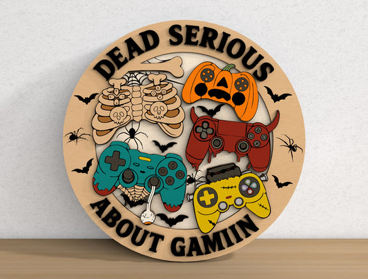 Funny Halloween Door Sign SVG Bundle 9 Designs for LightBurn Glowforge xTool
