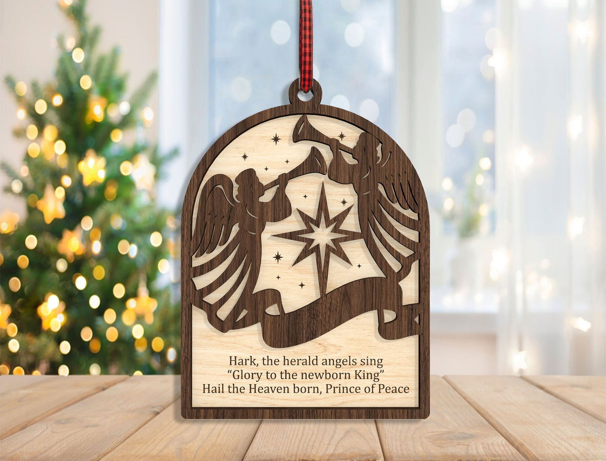 Christian Nativity Ornament SVG Bundle Christmas Laser Cut Files