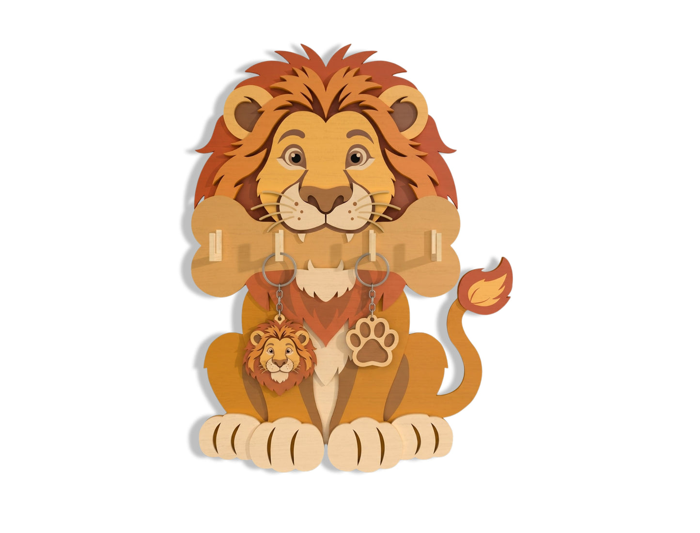 Animal Key Holder SVG Bundle for Glowforge, xTool, or LightBurn