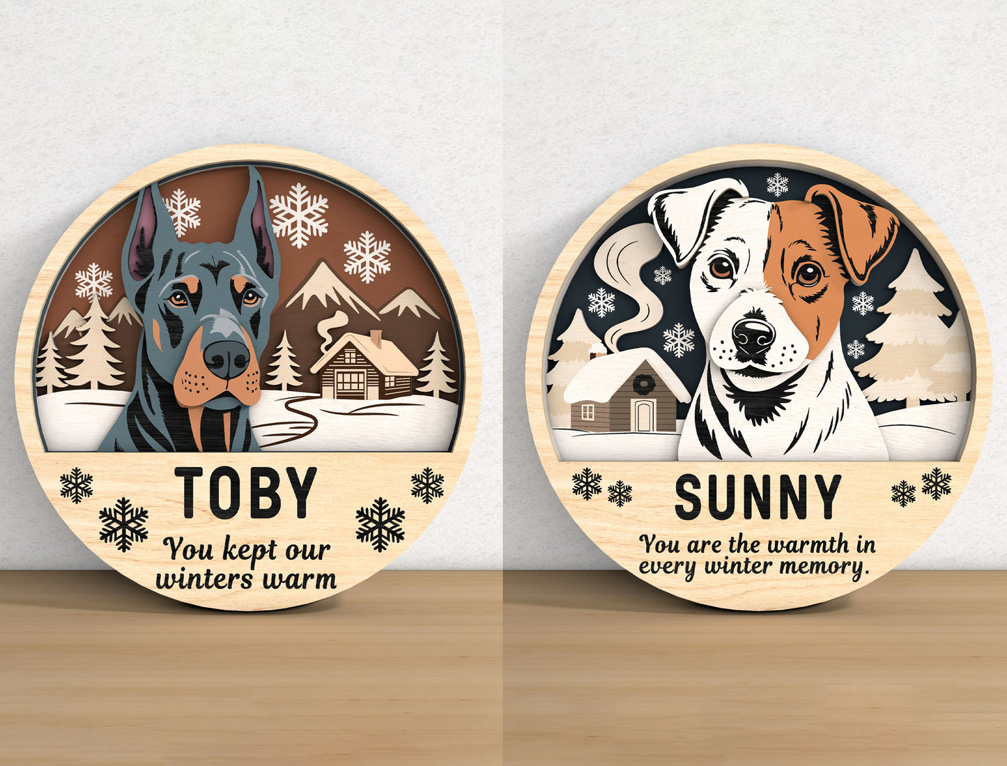 Dog Memorial Sign SVG Laser Cut File Bundle for xTool, Glowforge, or LightBurn