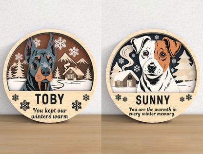 Dog Memorial Sign SVG Laser Cut File Bundle for xTool, Glowforge, or LightBurn