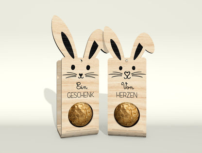 Easter Bunny Chocolate Holder SVG Bundle 25 Designs for Glowforge and xTool