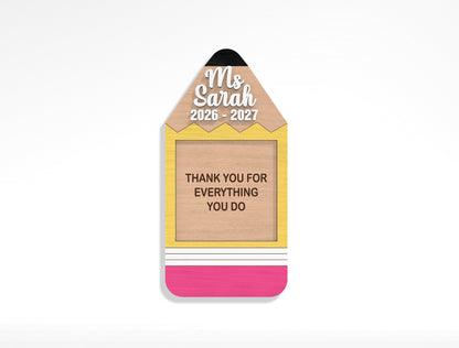 Teacher Sticky Note Holder SVG Bundle Laser Cut File for Glowforge