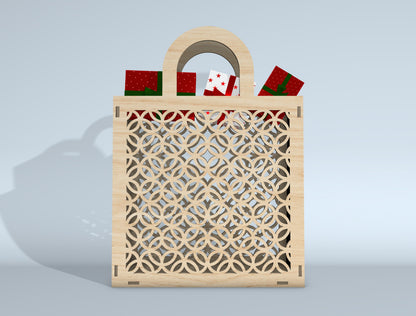 Gift Bag SVG Bundle for Glowforge xTool Laser Cut Gift Box File