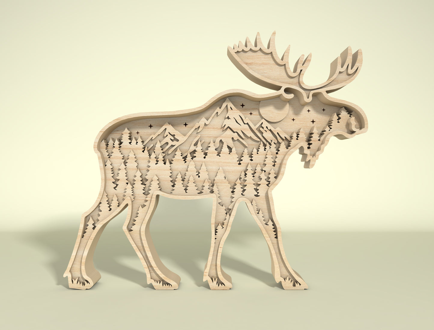 Multilayer Forest Animal SVG Bundle for LightBurn and Glowforge