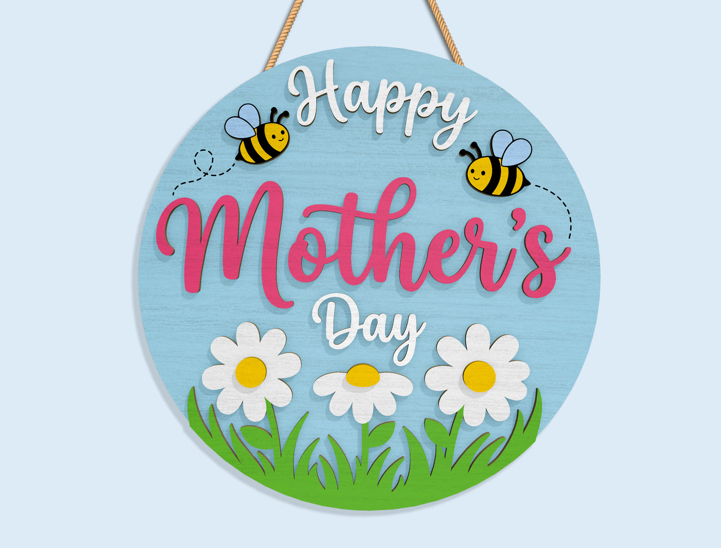 Mom Grandma Round Sign SVG Bundle 9 Designs for LightBurn and xTool