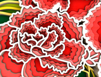 Personalized Mom Peony Floral Sign SVG Bundle for Glowforge