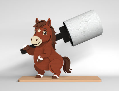 Farm Animal Toilet Paper Holder SVG Bundle for Glowforge and LightBurn