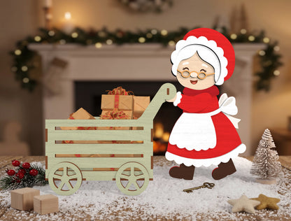 Christmas Character Wagon Gift Box SVG Bundle 10