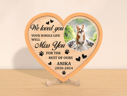 Heart Pet Memorial SVG Bundle Photo Frame for Glowforge and xTool