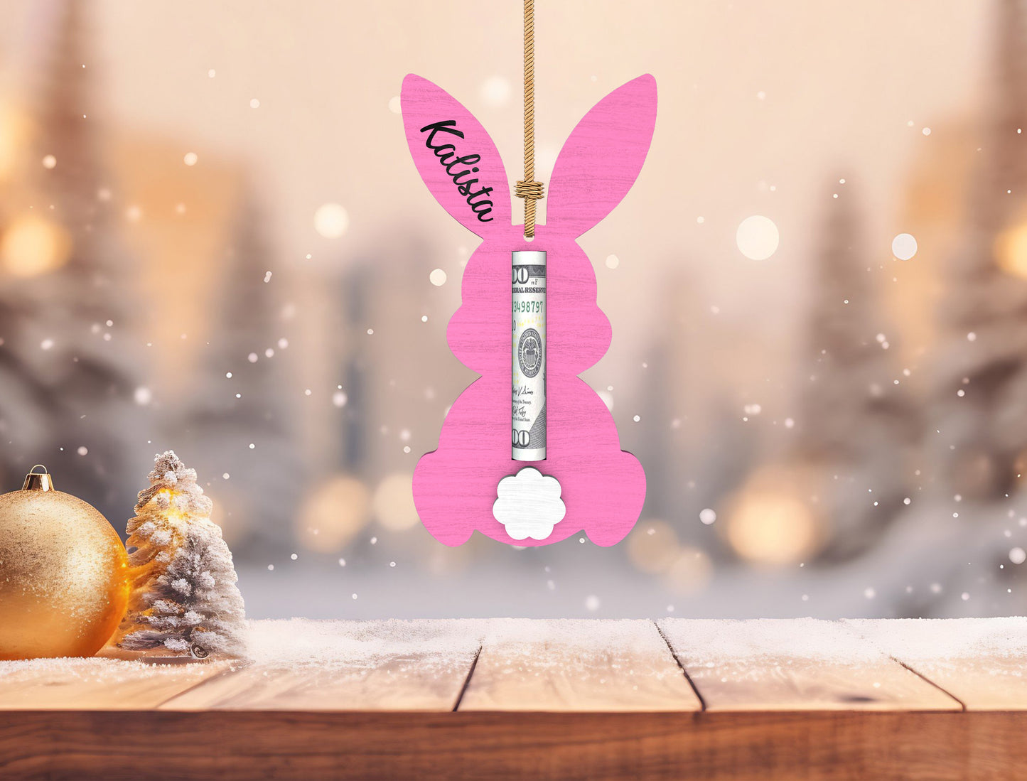 Personalized Bunny Money Holder SVG Bundle 12 Designs for LightBurn